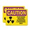 Signmission Radiation & Laser Sign, 7 in H x 10 in W, Vinyl Decal, Rectangle OS-2PACK-CR-D-710-L-10168 - alternate 1